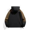 Large Size Spring and Autumn Hooded American Jacket Men's Trendy Brand Outdoor Windproof Color Matching Hooded Tooling Top