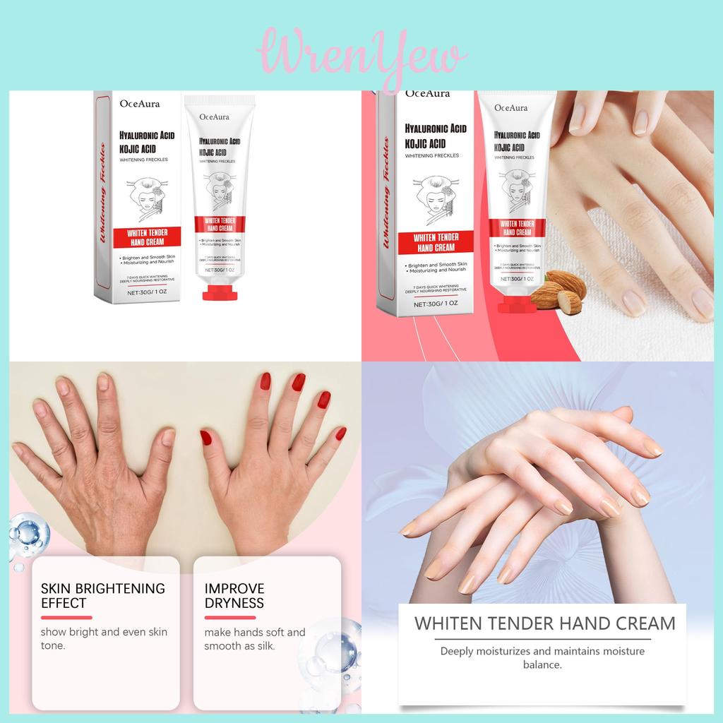 Oceaura Women's Hand Cream Nourishing Moisturizing Hydrating Dry Skin Relief 30g