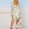 2025 Spring European Women's Casual Two-Piece Set: Loose Printed Shirt & Shorts