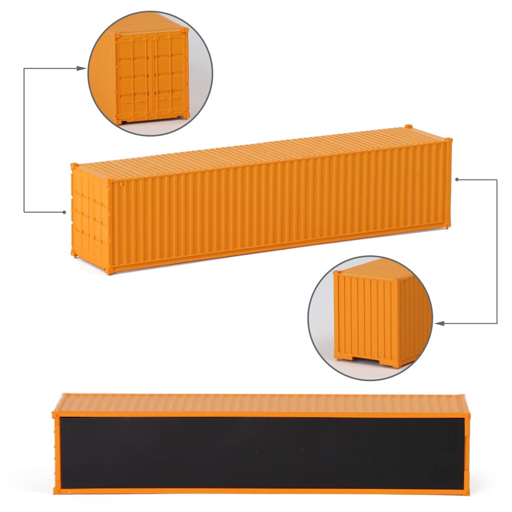 40ft N gauge new model railroad beige gray 9-pack containers, paint, supplies, (40ft)