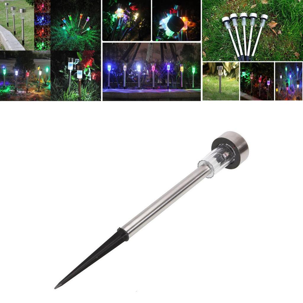 Stainless Outdoor Garden Steel Led Solar Landscape Path Lights Yard Lamp