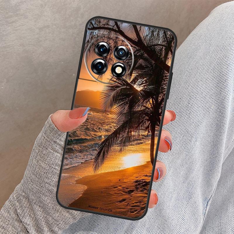 Summer Beach Sunset On Sea Cover For OnePlus 13R 13 12 12R 11 10 Pro 8T 10T OnePlus Nord 4 CE 2 3 Lite N10 N20 N30 Case