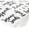 Talented Kitchen Labels for Food Containers - 135 Count, Preprinted Black Cursive on Clear Backing, Water-Resistant - Pantry & Kitchen Storage Labels