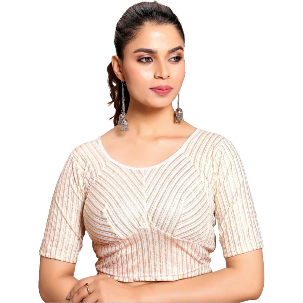 Indian Women Party Wear Ethnic Choli Beautiful Ready To Wear Laycra Blend Blouse