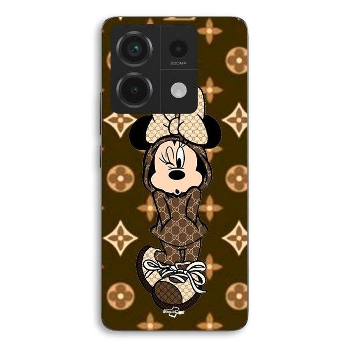 Coque de téléphone - MANIACASE - Xiaomi Redmi Note 13 Pro 5G - Silicone TPU - Souple - Minnie Disney LV