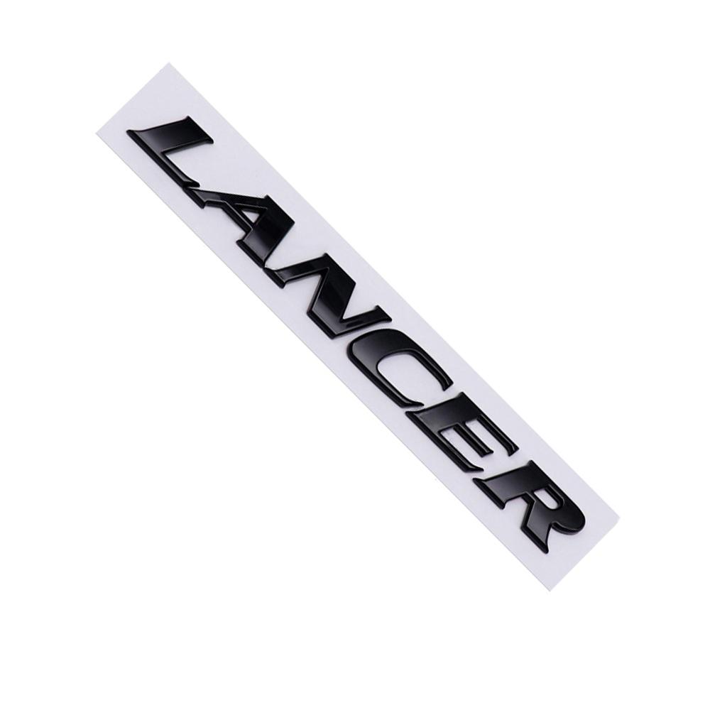 Car Trunk ABS Letters Logo Words Badge Emblem Decals Sticker For Mitsubishi Lancer Evolution 4 5 6 7 8 9 X EX EVO Accessories