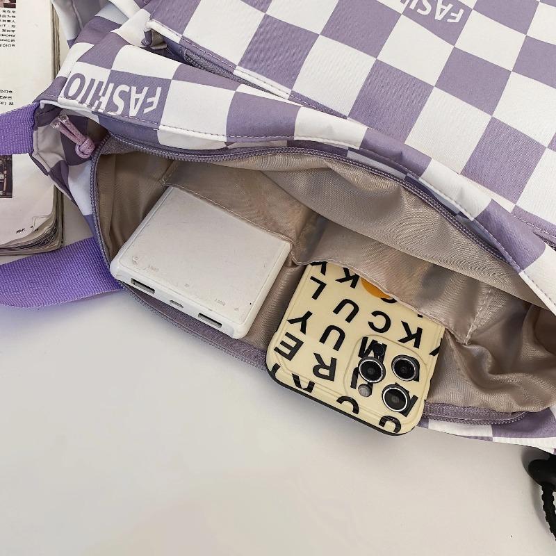 Borsa a tracolla con ciondolo regalo da uomo a grande capacità a griglia borsa da fitness borsa a spalla da donna borsa da coppia XM-2251-
