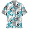 Cute Polar Bear Pattern Aloha Shirt For Men 3D Printed Panda Animal Short Sleeve Loose Lapel Hawaiian Shirts Button Blouse