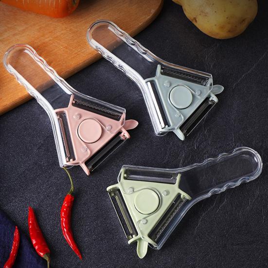 Vegetable Peeler Stainless Steel Blade Potato Shredder Tool with Ergonomic Handle Easy Switch