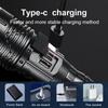 High Power LED Flashlights Super Bright Rechargeable Flashlight 4000M Most Powerful Torch Outdoor Camping Lantern