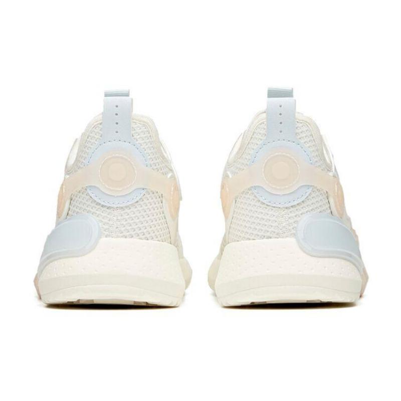 Anta Lifestyle Series Mesh Breathable Low-Top Sneakers Women Sneakers White Gray Pink 122128800-1