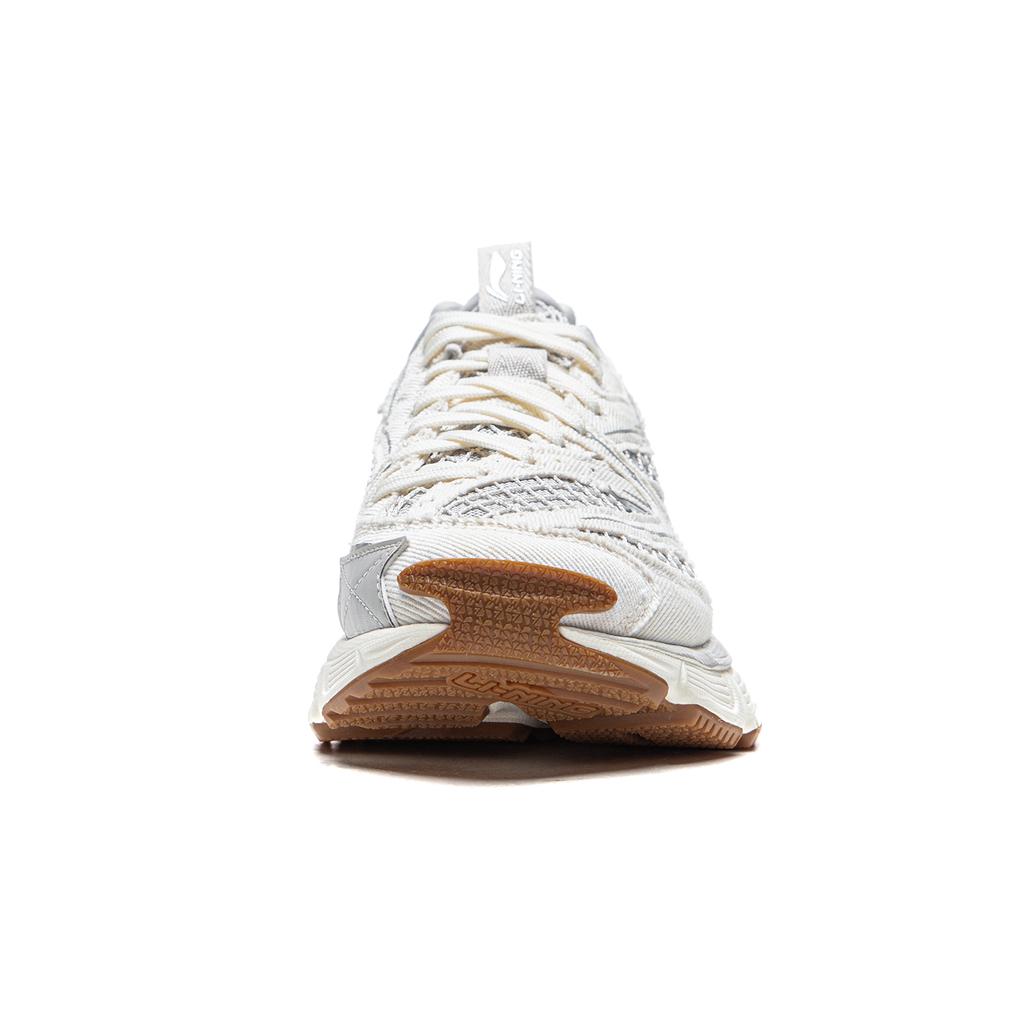 Li Ning Xingji Cushioning Abrasion Resistant Breathable Low top Chunky Sneakers Women's White Gray AGCW088-3