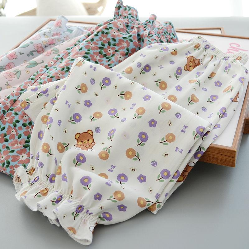 Girls' Summer Thin Mosquito Repellent Pants for Small and Medium-sized Children Baby Girls' Summer Outerwear Pants