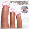 Soft Silicone Cock ring Condom Enlargement Dildo Penis Sleeve Realistic Penis Extender Adult Sex Toys for Men Condom Cock Sleeve
