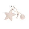  Pu Leather Star Keychain Five-Pointed Star Keyring Pendant Women Bag Charms Versatile Handbag Hanging Decoration