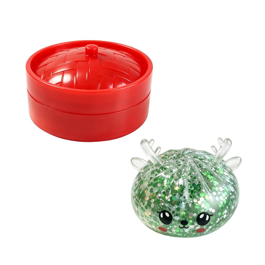 Christmas Large Bun with Popping, Toy for Holiday Fun