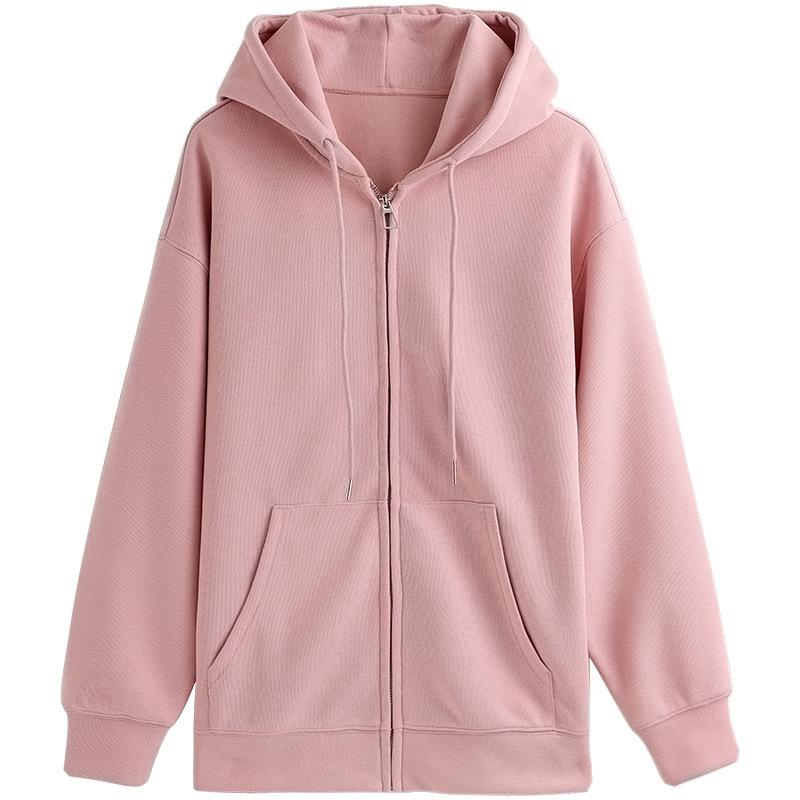 Women's Hooded Sweatshirt/zip-up Cardigan for Autumn/winter; Casual Outerwear for Women