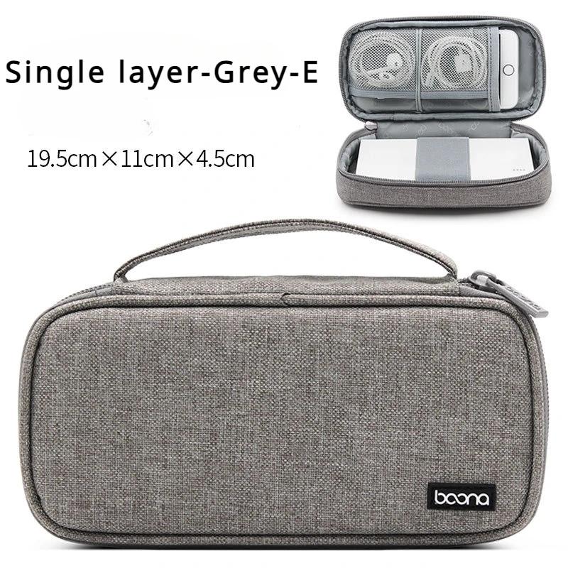 Elektronische Aufbewahrungstasche Mobiles Festplattenpaket Geschäftsreise Tragbarer USB-Datenkabel-Organizer Headset-Ladegerät Schutzhülle