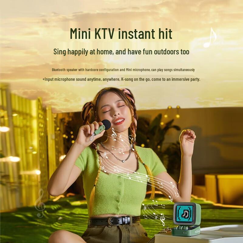 Divoom DITOO MIC Pixel Retro Portable Karaoke Speaker