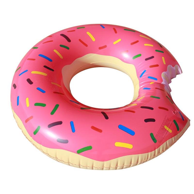 Enlarged And Thickened Shiny Round Rainbow Swimming Ring Adult 120 Love Inflatable Life Buoy Explosion (,70# adult size)