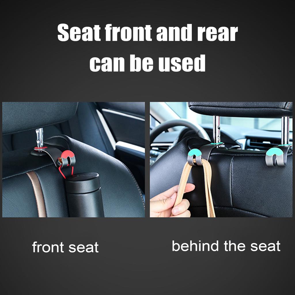 2ks Autosedačka Hlavová opěrka Hák Úložný organizér Držák na peněženku do auta
