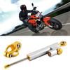 Universal Motorcycle Handlebar Aluminum Alloy Steering Damper Stabilizer Safety Control(Silver)