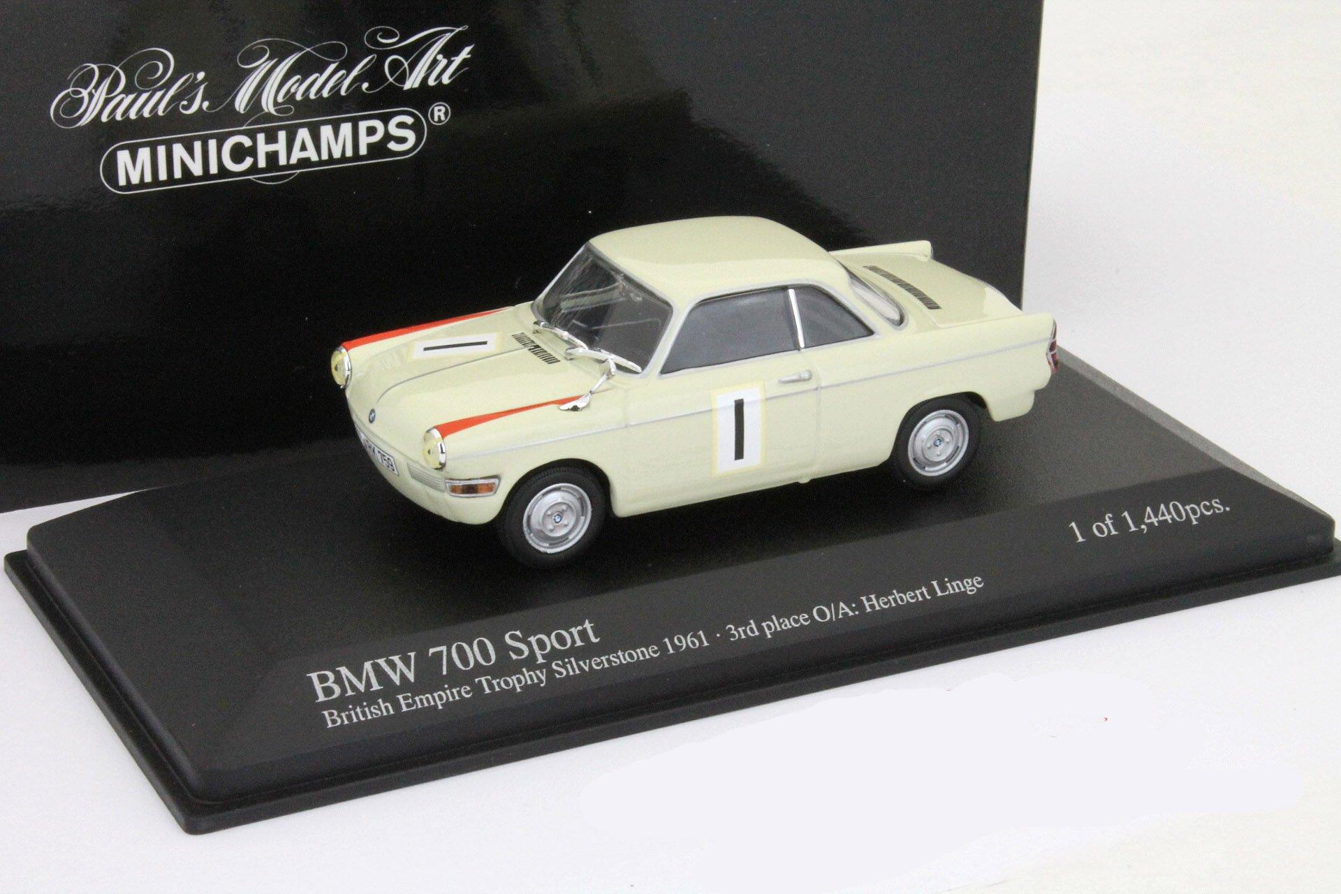 

DP BMW 700 Sport 1961 Сильверстоун 3 место 400612301 1/43 серебряный