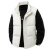 Pufferweste Herren Uni Lässig Warm Winterweste Jacke Winddicht Verdickt Weste Ärmellos Koreanische Mode Stehkragen Mäntel