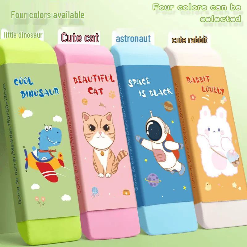 

Эксклюзив для новичков: Очень большой мультяшный ластик без крошек для студентов и детей Large Eraser - Random Style - 2 pieces