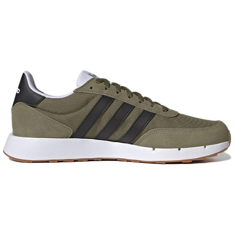 Adidas Neo Run 60s 2.0 Comfortable Fabric Slip-Resistant Durable Low-Top Casual Running Shoes Men Sneakers Green Black GY3703