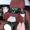 Car Seat Back Organizer With Cup Holder,Tissue Box, And Cell Phone Holders Car Headrest Rear Seat Multifunctional Storage Box