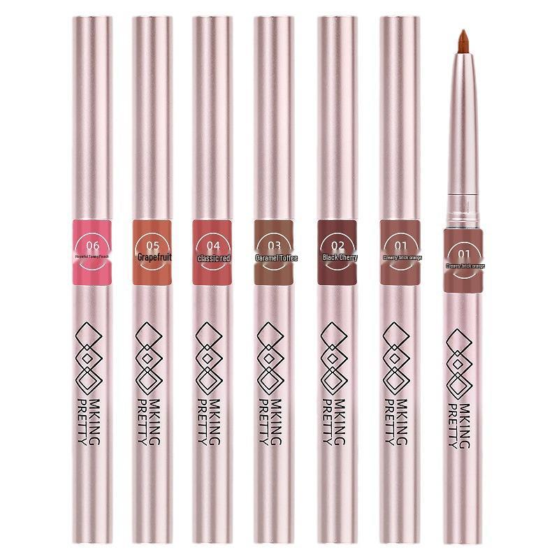 MKINGPRETTY Waterproof Lip Liner: Precise, Long-lasting Color for Lips, Blush, and Eyeliner.