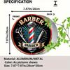 Vintage Barber Metal Wall Art, 2D Flat Scissors Razor Shaver Sign for Home Salon Decor