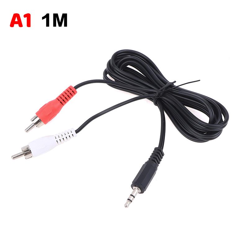 3.5Mm Jack To 2 Rca Stereo Audio Car Cable 3.5 Mm Male To 2Rca Male Coaxial Aux Cable Splitter For Tv Laptop Mp3 Speakers