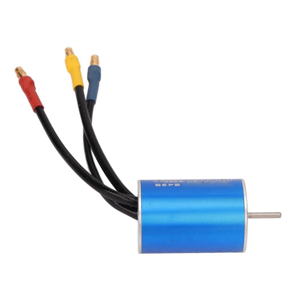 Brushless Motor 2435 3300KV Waterproof Red Aluminum Alloy CNC Machining RC Parts for 1/18 for 1/16 Remote Control Car