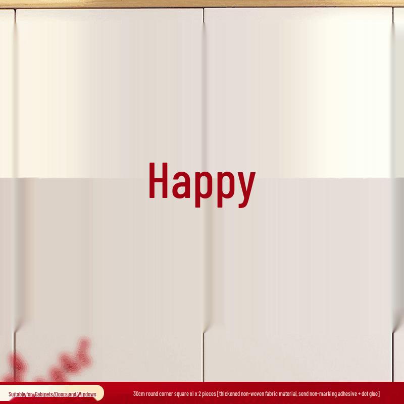 Lot d'autocollants Double Bonheur de Mariage: Décorations de chambre, fenêtre, porte et fiançailles