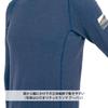 Hidamari Everest Urban Long Sleeve Thermal Size Navy Men's Underwear, XL, [QMU923]