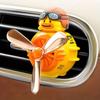 Deodorante per auto a forma di anatra pilota, diffusore per auto, elica rotante, ventilatore per presa d'aria per auto, decorazione creativa per profumo per auto, per presa d'aria per auto