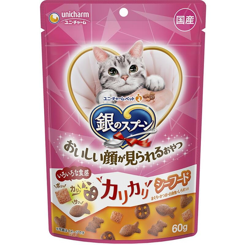

Unicharm Silver Spoon Delicious Face Snack Хрустящие морепродукты 60 г (Оптовая закупка) [x15]