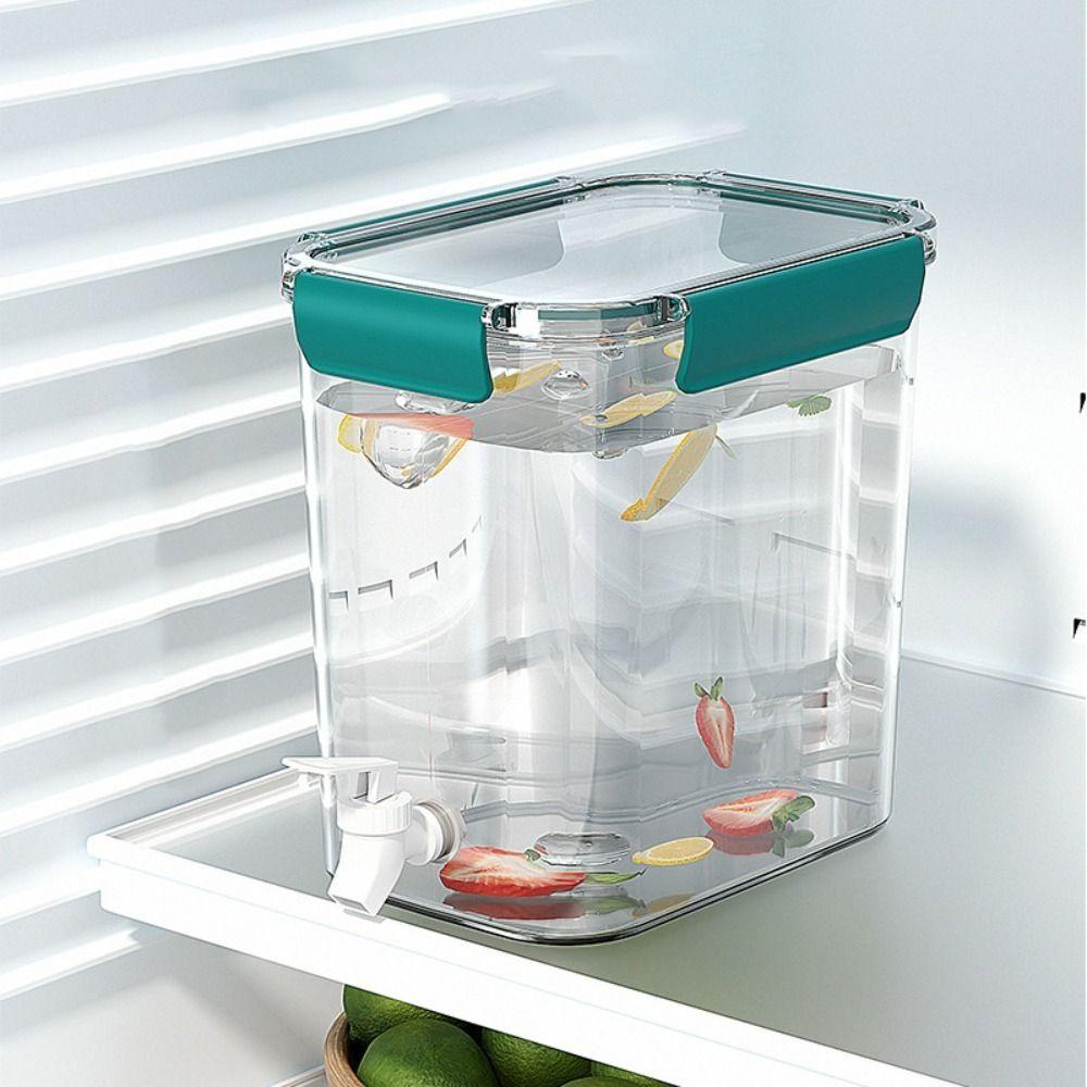 With Spigot Cold Water Kettle Plastic Water Container Portable Drink Dispenser  Kitchen