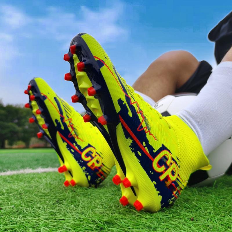 35-45 Teenagers' Large Size High Leg Nails Football Training Sneakers Children's Football Shoes