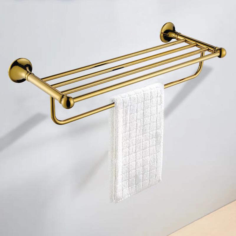 

Double Layer Copper Bathroom Towel Rack