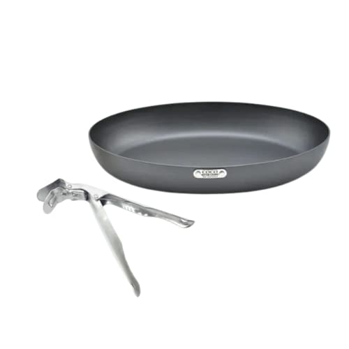 

COCOpan Premium Steak Gripper Set, Iron Frying Pan [Official Manufacturer], Non-burn, Rust-Resistant, Lifetime, Removable Handle, Easy Cleaning, Induc