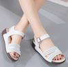 New Summer Wedge Sandals for Women's Thick Sole Sponge Cake Sandals for Mothers Wearing Flat Straps for Women's Sandals