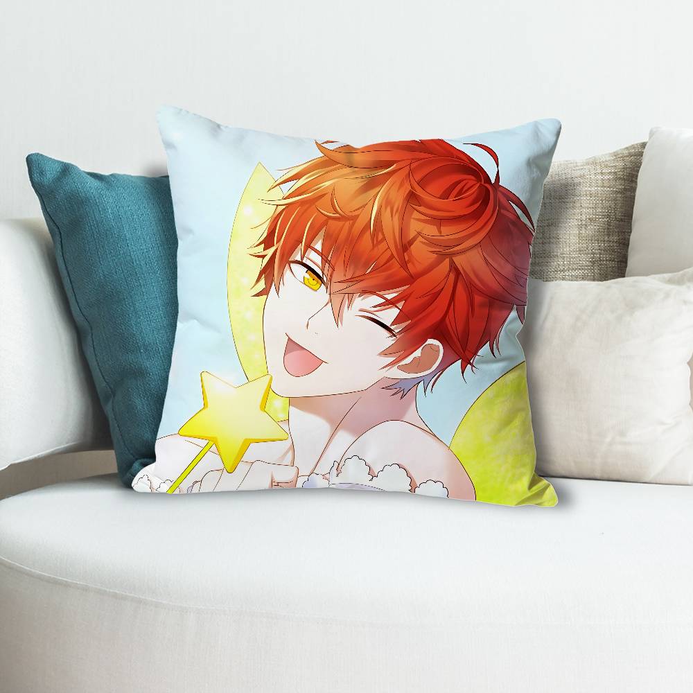 

Game MMystic Messenger 707 Pillow Cases for Bedroom Living Room Sofa Home Decor Polyester Cushion Cover with Zipper 30x30 cm