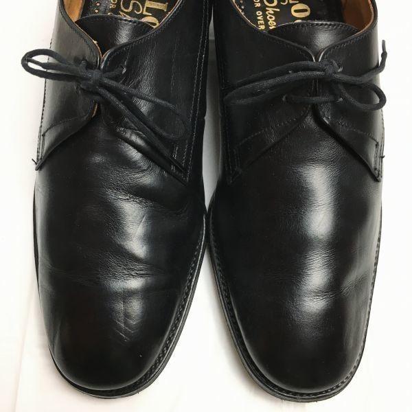 Loake Made In England Vintage Plain Toe Business Shoes Black Size 6EEE / 24.5-25.0cm Men's(USED)