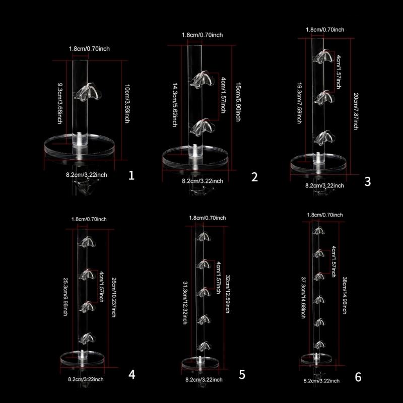 Acrylic Eyeglasses Organizers Stand Elegant Acrylic Eyeglass Showcase Multi Level Designs for Office or Personal Use