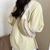 New woven shoulder bag women's bag fashion trend breast bag casual versatile messenger beach bag tide