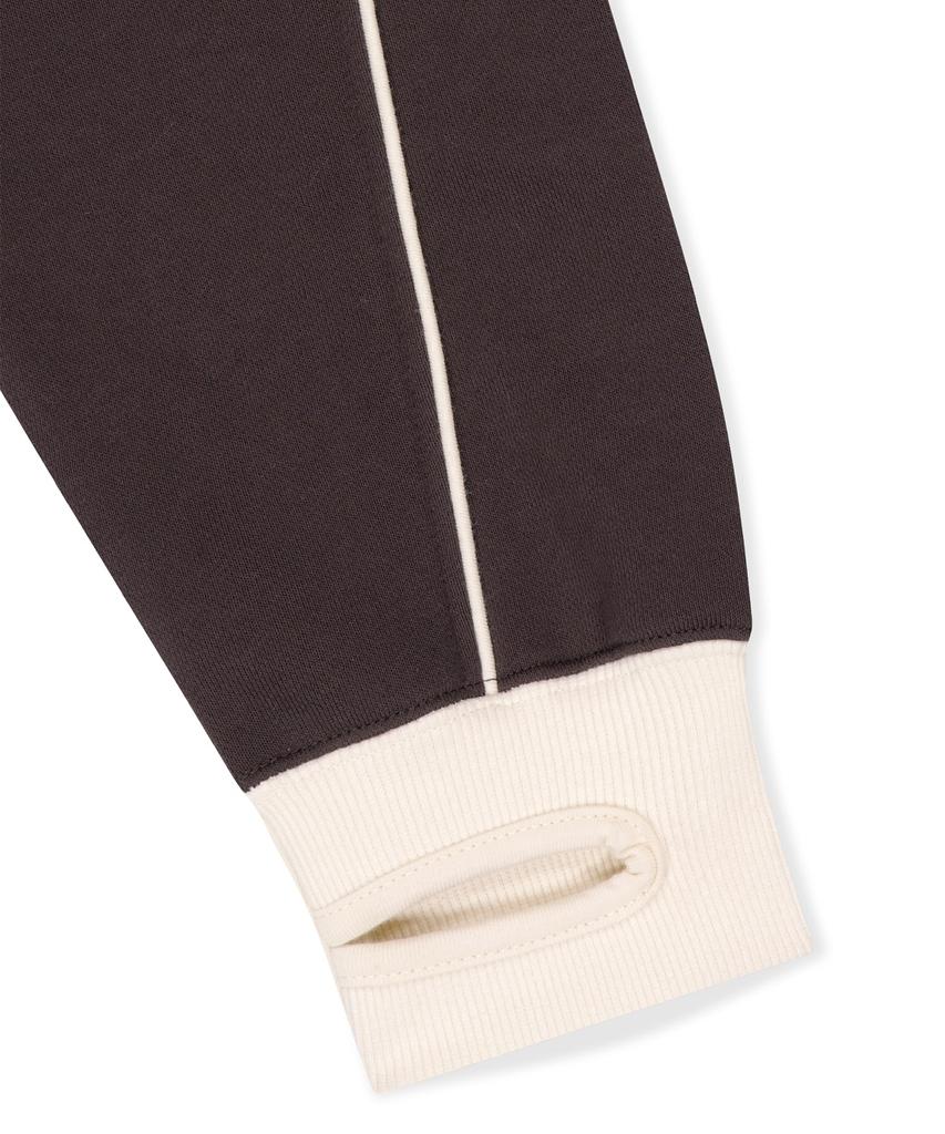 Crescent Brushed Hoodie Brown