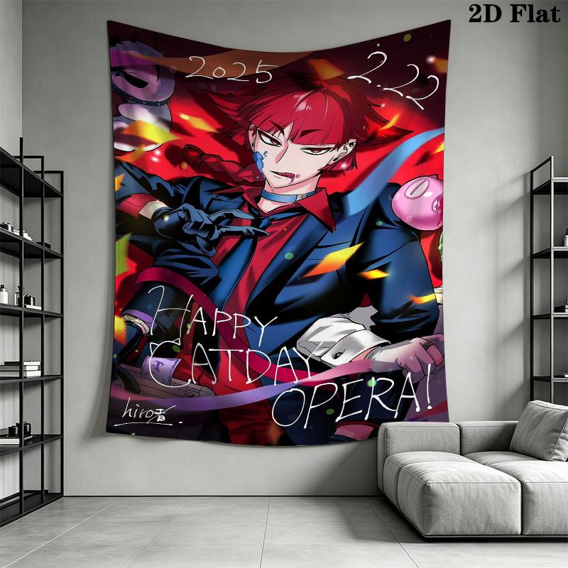 Iruma kun Wall Tapestry Aesthetic Wall Hanging Printed Fabric Blanket Decorative Tapestries for Bedroom Living Room Home Decor